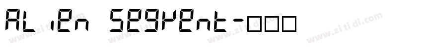 Alien segment字体转换